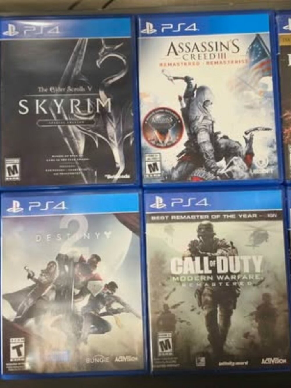 8x PS4 games (Fallout, Assassin's Creed, Dark Souls 3, Bloodborne, etc.)